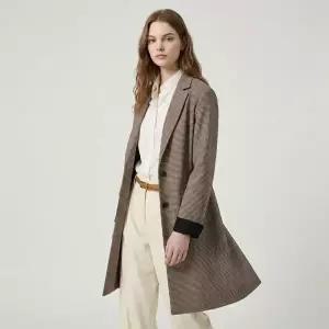 [막스카라]클래식 체크 벨트 트렌치 코트 [M01PWU503ME]