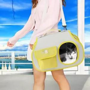 [반려] 이동가방 북유럽풍 반려견 옐로우 산책백