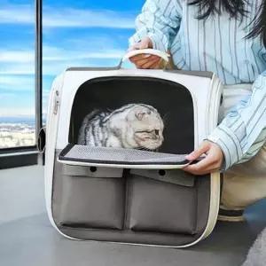 [반려] 외출가방 그레이 이동가방 트렌디 반려견