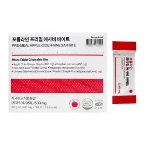 포뮬라인 프리밀 애사비 바이트 사과초모식초 2200mg x 30포 1개 x3SET (AD)