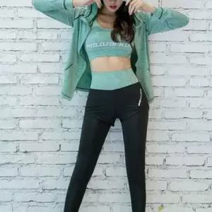 여성 트레이닝복 세트 브라탑 반팔 후드집업 레깅스