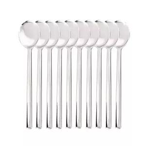 업소용 스텐 숟가락 10P 세트 스틸 민자 급식 스푼 민자수저