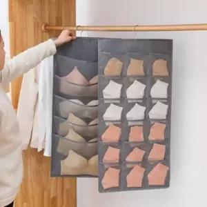 [JED] 투명 수납포켓 보관 다용도 정리함 주머니 걸이형 벽걸이