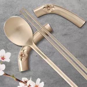 수저받침 1p 방짜유기 고급젓가락 받침대 숟가락 스푼 티포크