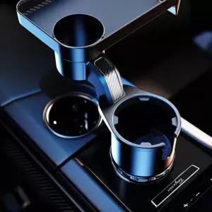 차량용 핸들링 2단 트레이테이블 멀티 컵홀더 자동차 테이블 차박용품
