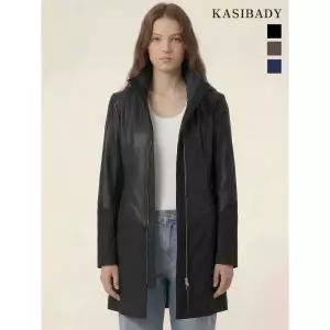 시크릿시즌오프 카시바디 프리미엄 양가죽 하이넥 하프코트 708348