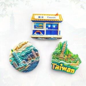 대만 냉장고 선물 강력한 3D 기념품 장식 여행 인스타그램 귀여운 미니멀리스트