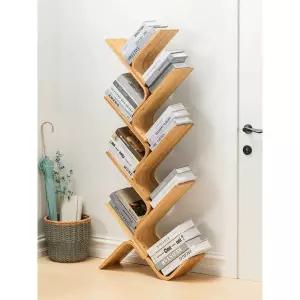 스탠딩책장 Y자 책꽂이 책 세로 스탠딩 원목 거실 정리