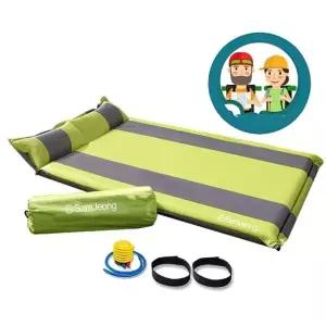 ( )초스피드 휴대용 캠핑 차박 공기 에어 자충 매트 2인용 텐트 야외 낚시