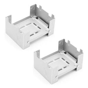 RECDEC 2팩 고체 연료 스토브 휴대용 접이식 왁스 알코올 미니 태블릿 컴팩트 스피릿