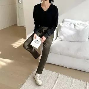 기모바지 시어스 기모 밴딩 스판 바지