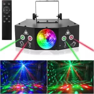 DMX512와 사운드가 활성화된 DJ 디스코 볼 파티 조명 LED 무대 스트로브 실내 댄스 웨딩 노래방 바 KTV