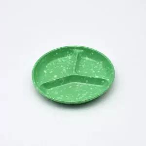 추억의 쑥색그릇 원형 3절 소/포장마차/분식집그릇