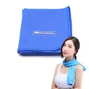 국내산 아이스 쿨링 타올 보냉수건 블루