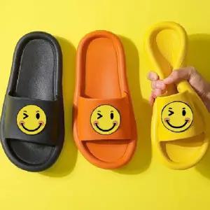 스마일 슬리퍼 윙크 비비드 무소음 실내화 거실화 층간소음방지