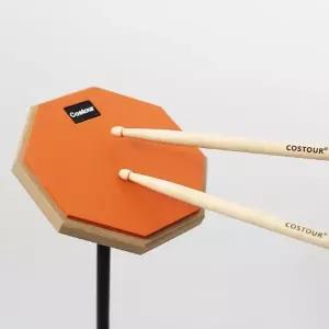 휴대용드럼패드 연습용 드럼패드 풀세트(오렌지) 드럼스틱 접이식드럼패드