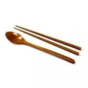 옷칠 나무수저 젓가락세트 식기세트 깔끔한수저