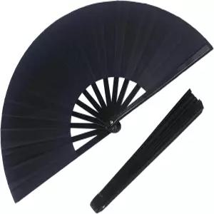 라인 댄싱을 위한 대형 휴대용 접이식 클랙킹 팬 - 라브와 장식을 바닥 손 선풍기의 부츠