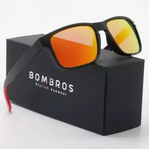 편광 남자 여자 미러 스포츠 선글라스 낚시 레드팁