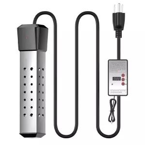 온도 조절기가 있는 풍선 수영장용 2000W 풀 히터 지상 수영장 또는 욕조용 침지 온수 304 스테인리스