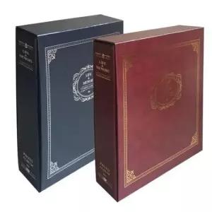 [문구] 자주색 대용량 포토북 사진앨범 링접착식앨범