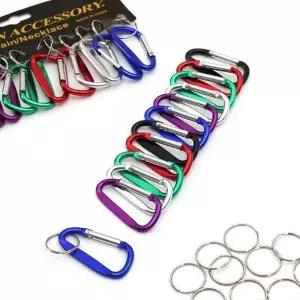 카라비너고리 미니 카라비너 12p세트 캠핑 등산용고리 카리비너