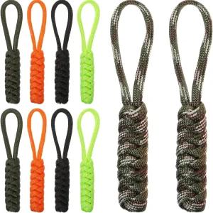 파라코드 지퍼 풀 교체 탭 4인치 열쇠고리 백팩 랜야드 유니버설 풀백팩 텐트 트롤리 여행용 케이스 재킷용