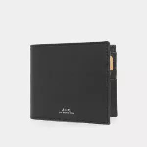 MUST IT_아페세 26SS APC로고 알리 레더 남성 반지갑 PXAWV H63153 LZZ