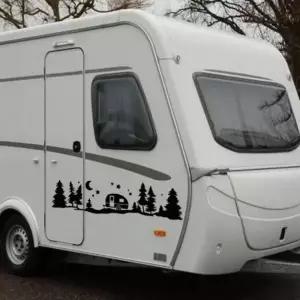 스티커 카라반 스티커 데칼 꾸미기 차박 캠핑카