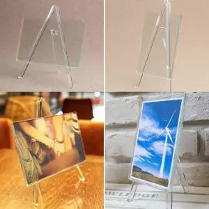 투명 이젤액자 4R 미니 아크릴액자 투명액자 포토액자 차량용액자 인테리어액자 탁상액자