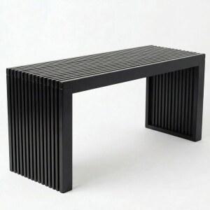 대나무 내추럴 36인치 나무 벤치, 입구용 작은 나무 벤치, 거실 및 식당, 주방, 침실, 욕실, 복도, 현관문, 실내 및 실외 파티오 사용, 미드 센추리 모던 데코