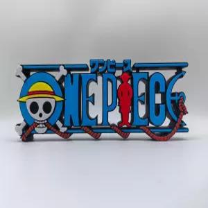 원피스 굿즈 타이틀 로고 입체 장식 3D 소품 스탠드