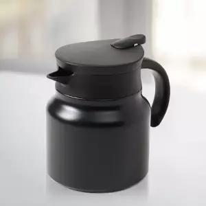 보온보냉주전자 티웨어 이중진공 보온주전자(750ml) (블랙) 차거름망 보냉보온주전자