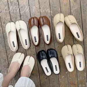 여성 플랫 구두 메리제인 슈즈 발레리나 앞코 발가락
