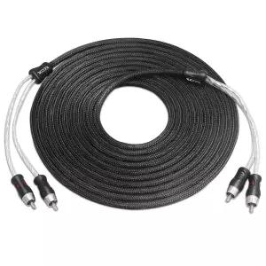 리코일 PCI217 프리미엄 99.99 무산소 구리 17피트 2채널 RCA 오디오 인터커넥트 케이블 소음 감소로 이중