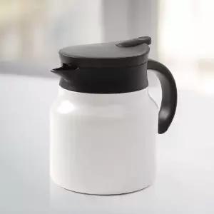 보온보냉주전자 티웨어 이중진공 보온주전자(750ml) (화이트) 티포트 보냉보온주전자