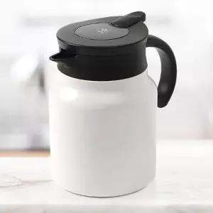 보온보냉주전자 티웨어 온도표시 보온주전자(900ml) (화이트)보냉포트 보냉보온주전자