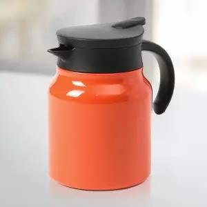 보온보냉주전자 티웨어 이중진공 보온주전자(900ml) (오렌지) 차포트 보냉보온주전자