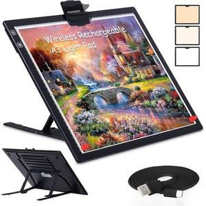 A3 충전식 라이트 보드 Comzler 무선 패드 배터리 구동 크리컷 비닐용 트레이싱 박스 도구 스케치 스텐실링용 잉 크래프팅