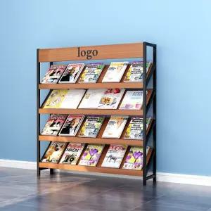 경사 선반 책장 신문 꽂이 잡지 코너 거실 철제 수납 북스탠드 매거진랙 정리함