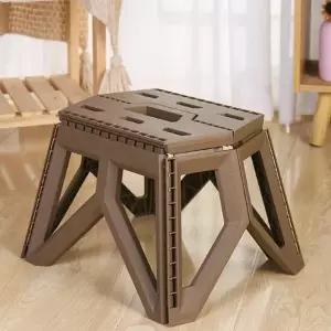 스툴의자 플랜 휴대용 접이식 의자(브라운) 폴딩스툴 간이의자