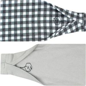 메이븐 스레드 4인치 여성용 와이드 운동용 헤드밴드(2팩) - 헬스장 러닝 요가용 미끄럼 방지 스웨트밴드