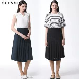 [쉬즈미스] 플리츠 벨티드 스커트