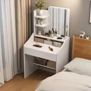 원룸 화장대 조립식 거울 파우더룸 공주 드레서 서랍장 캐비닛 화장품