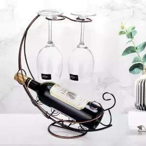 와인렉 문라잇 와인잔걸이 와인랙(브론즈) 와인잔랙 원목와인랙