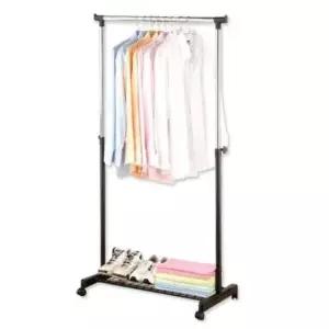 [JED] 고급형 커텐 선반수납식 커버 이동식 1단 옷수납장 옷정리 KT05 행거