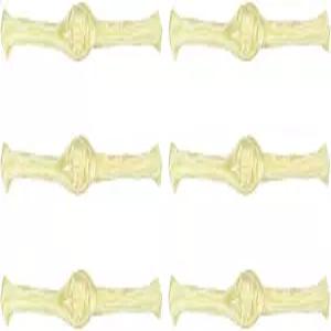 메카닉스티 6켤레 중국 매듭 개구리 단추 닫힘 베이지 재봉 DIY 코트 망토 스웨터 신부 의상 3.54x0.47