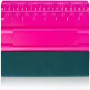 비닐 데칼 스티커 용지 벽지 윈도우 필름 공예품 스웨이드 펠트 스퀴지 스무딩 도구 자 분홍색(8인치)용