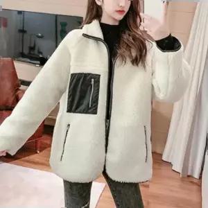 플리스집업양털자켓 여자 직장인 겨울 출근 룩 플리스 집업 양털 자켓