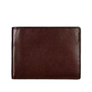 KALMOR 남성용 블로킹 엑스트라 슬림 멀티 카드 지갑, 가죽 지갑, 이중 접이식 포켓, 신분증 보관 공간 포